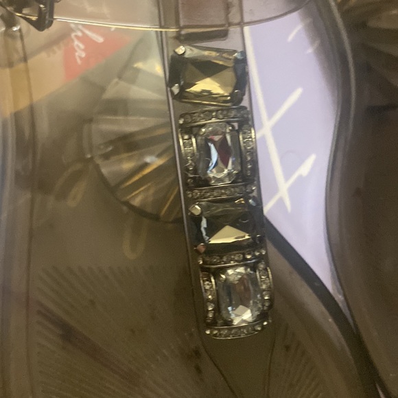 🩴Marc Fisher GEMMIE Clear Sandals - Picture 3 of 5